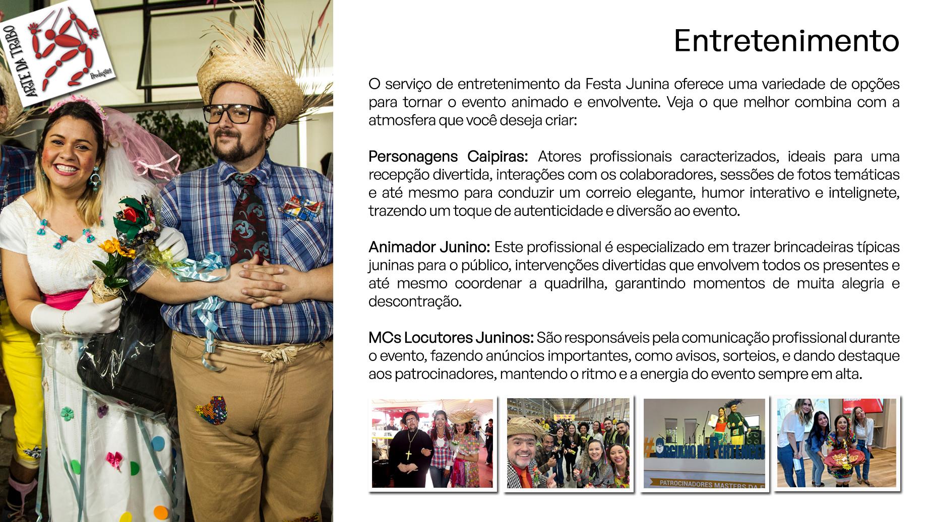 Personagens e entretenimento